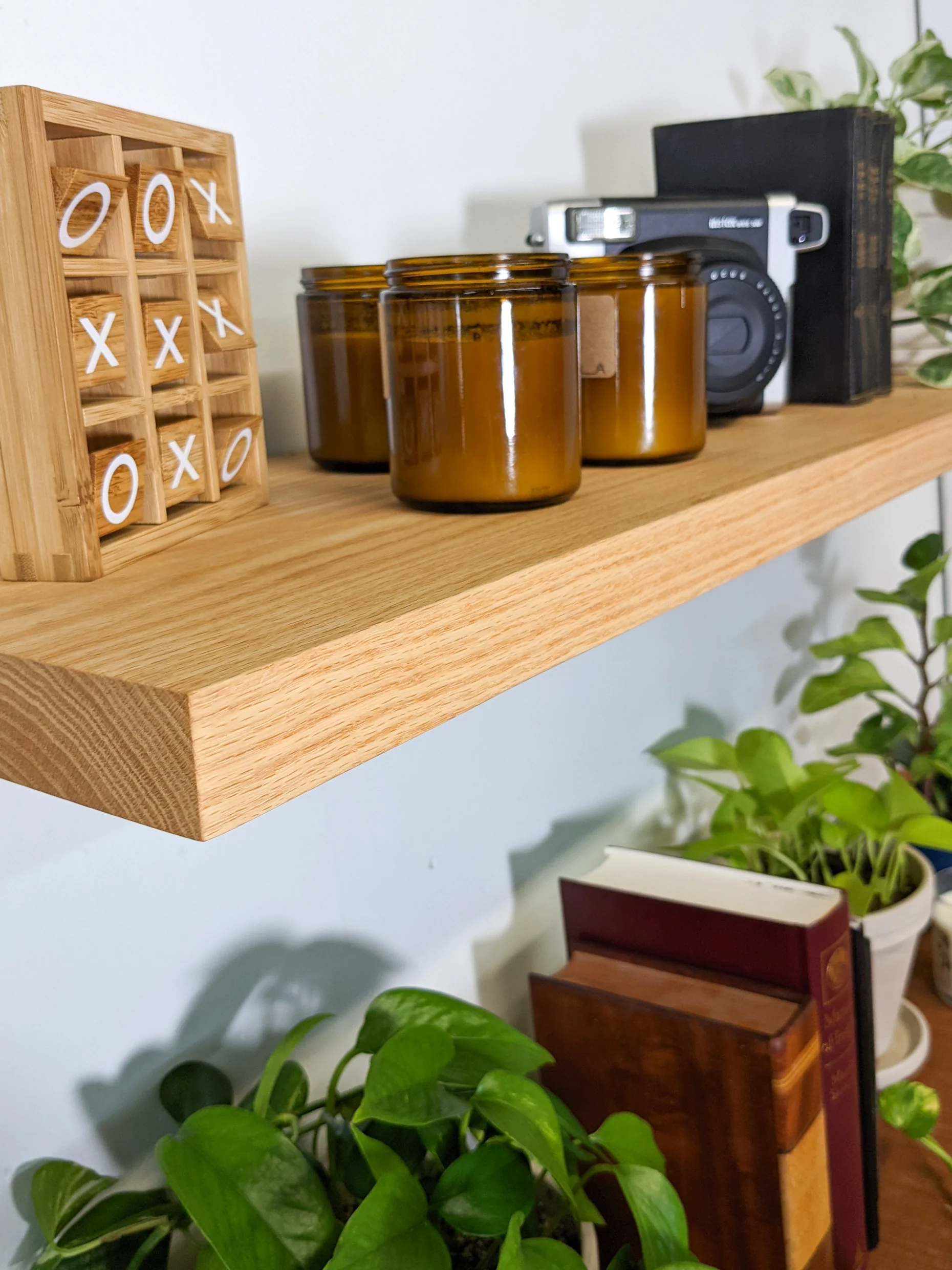 CLEARANCE: Thick Oak Floating Shelf | 26"L x 11"W - Image 4