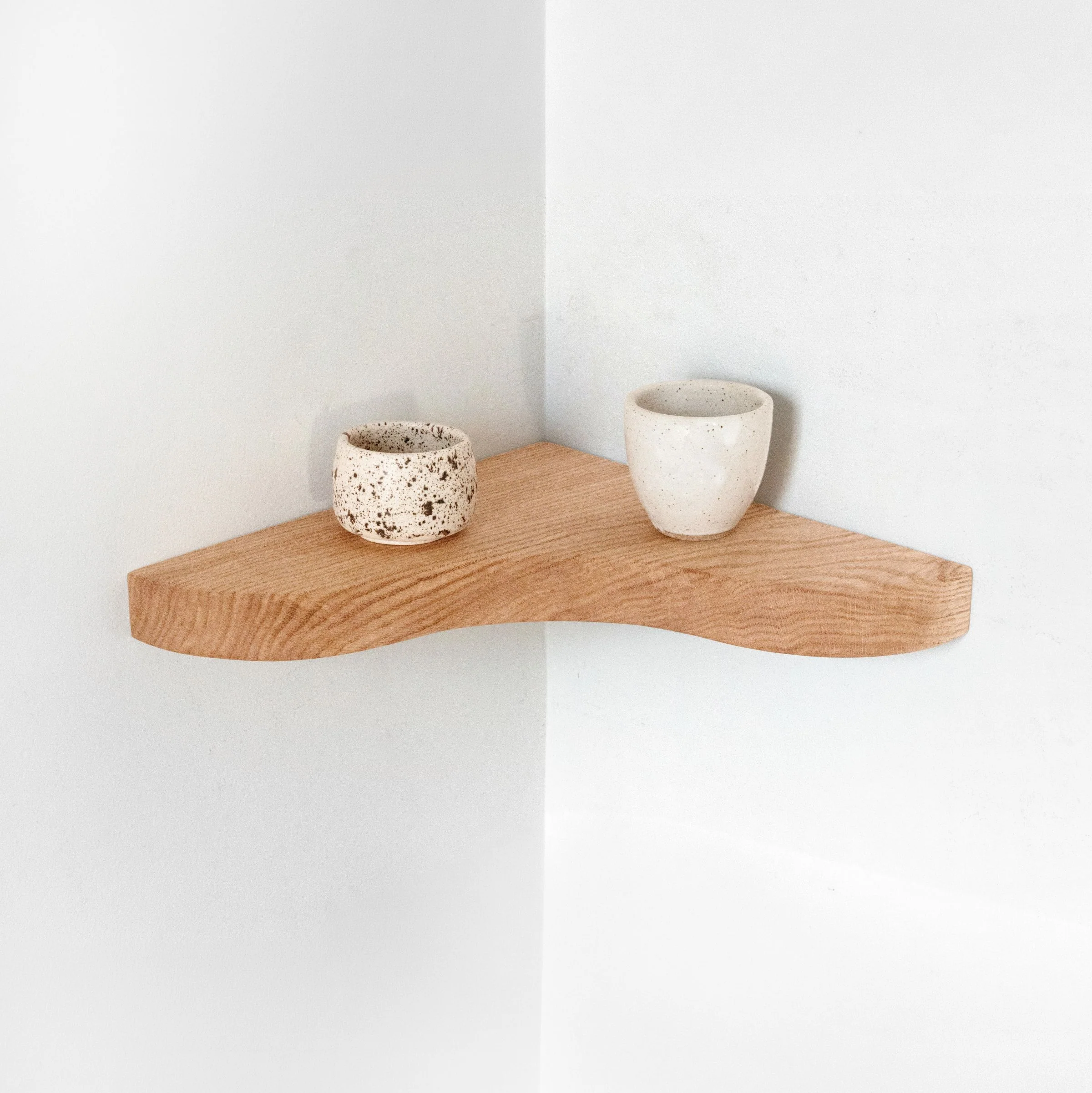 Floating Corner Shelf with Sculpted Edge - Image 20