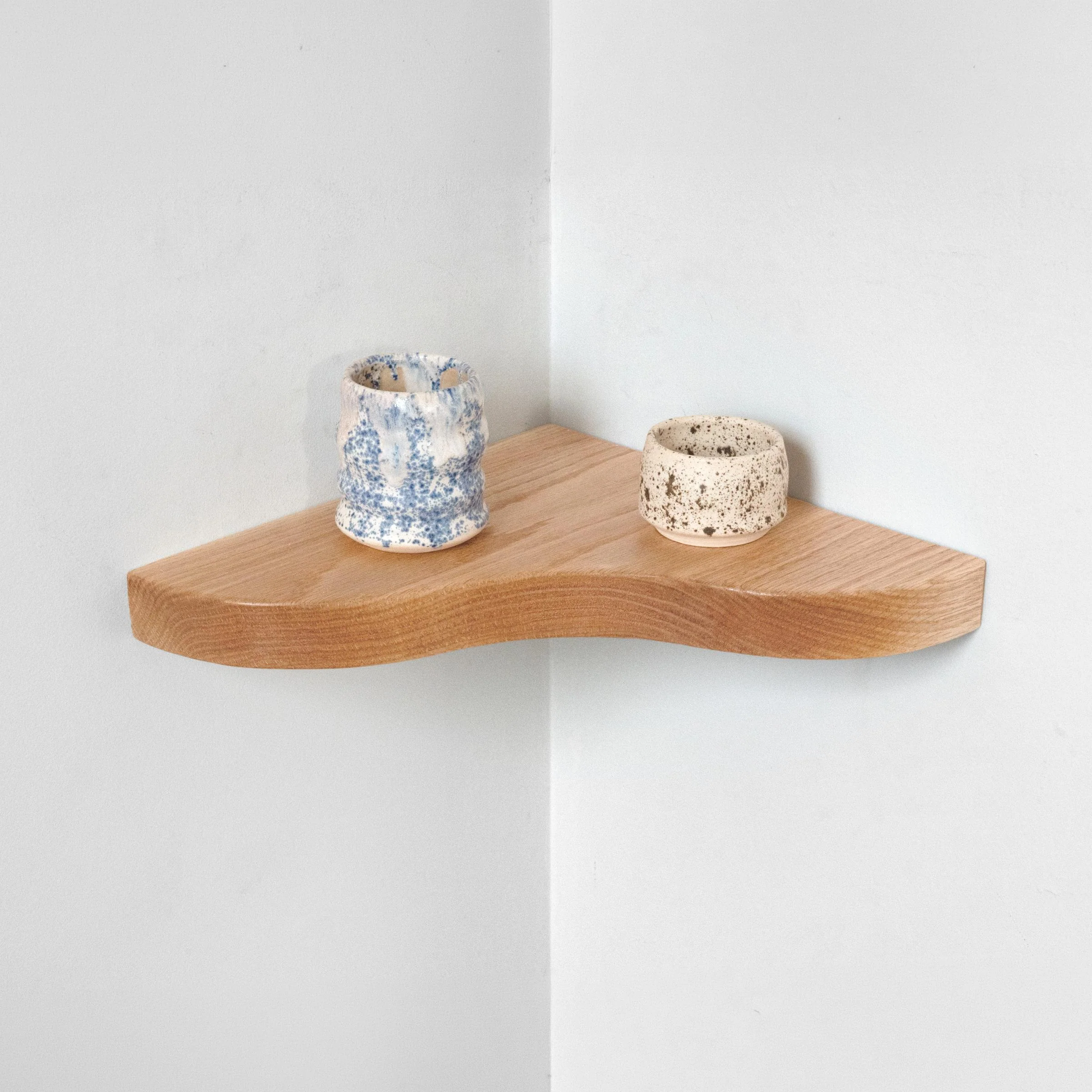 Floating Corner Shelf with Sculpted Edge - Image 22