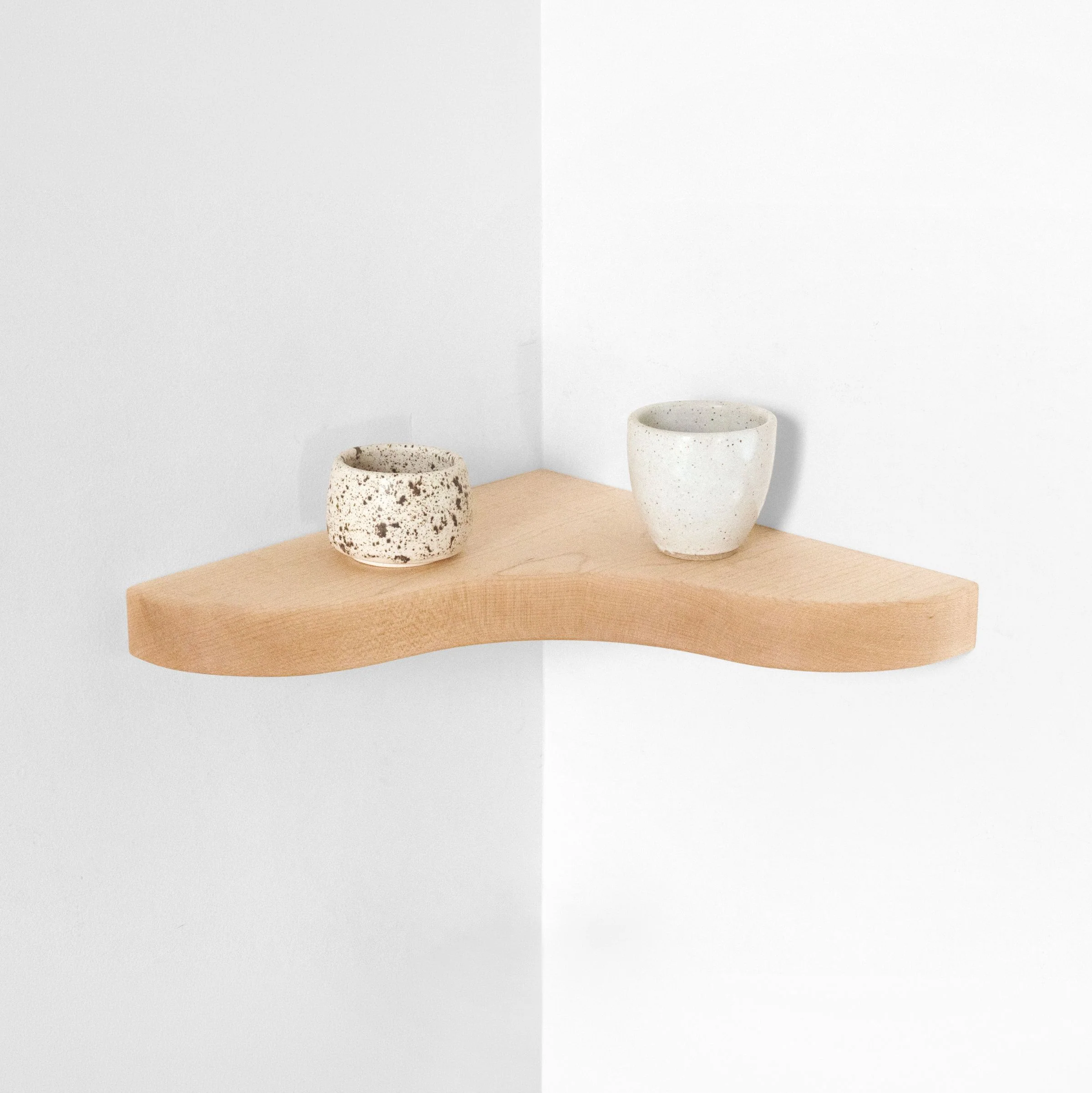 Floating Corner Shelf with Sculpted Edge - Image 23