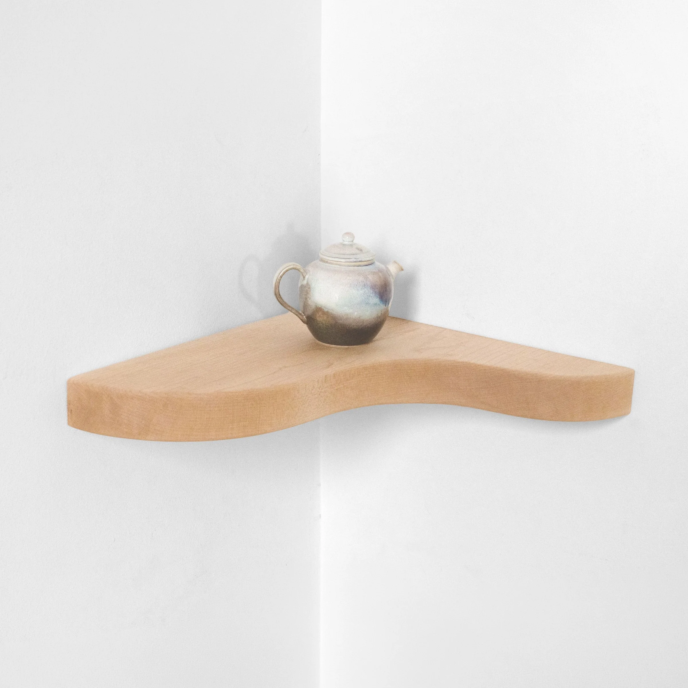 Floating Corner Shelf with Sculpted Edge - Image 24