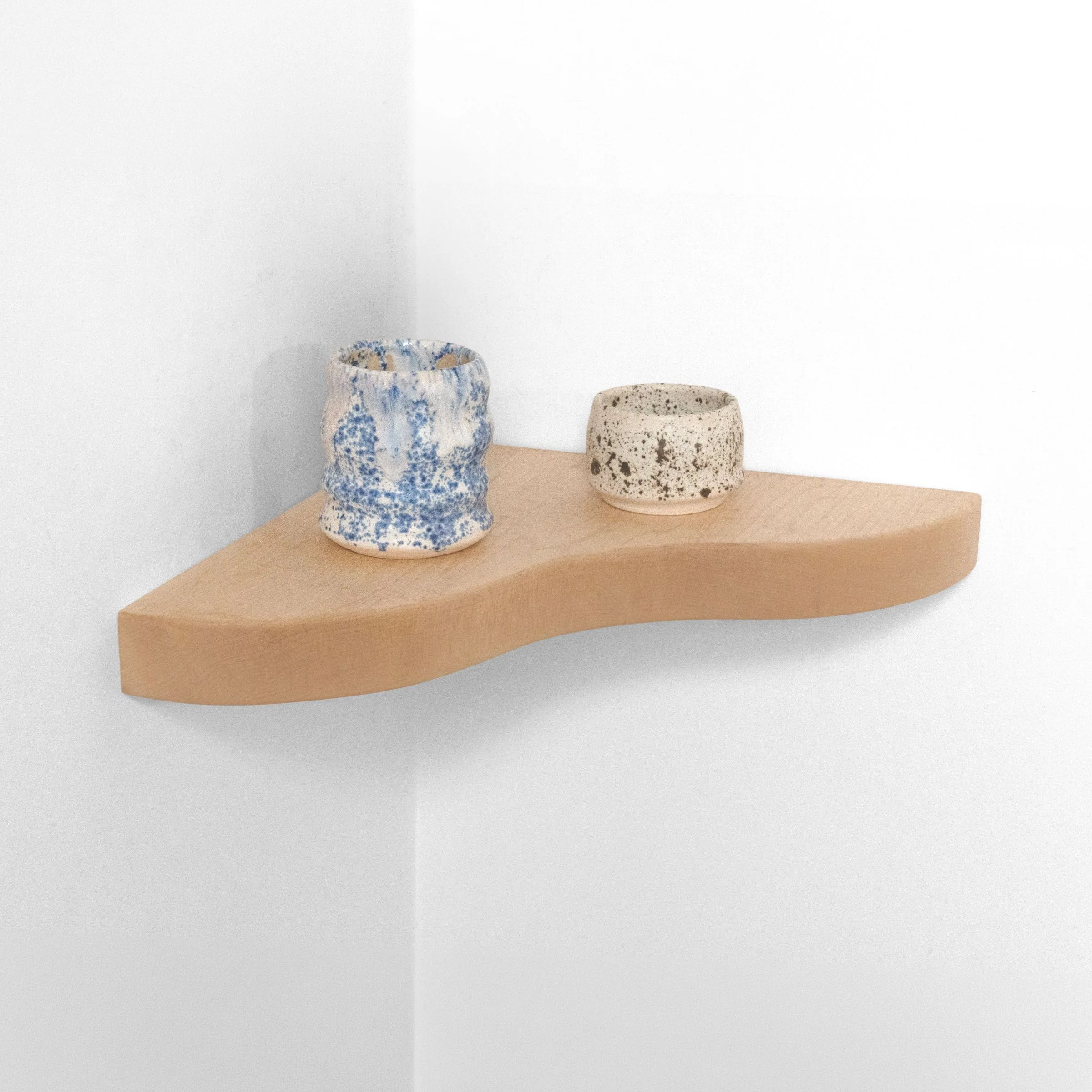 Floating Corner Shelf with Sculpted Edge - Image 25