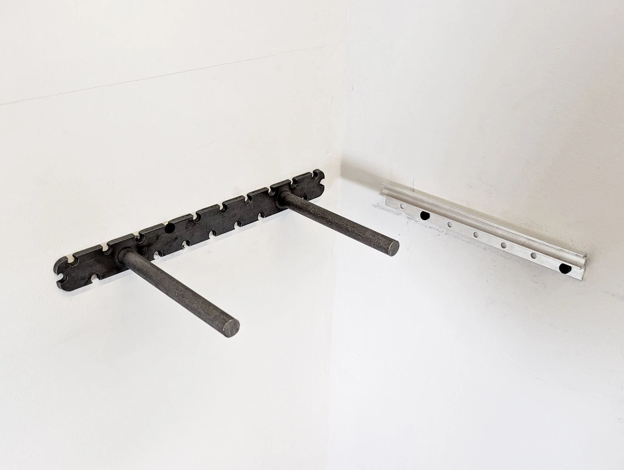 Floating Corner Shelf with Round Edge in Oak - Image 12