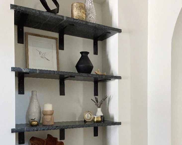 Heavy Duty Brackets for Glass, Marble, or Stone Shelves - Image 3