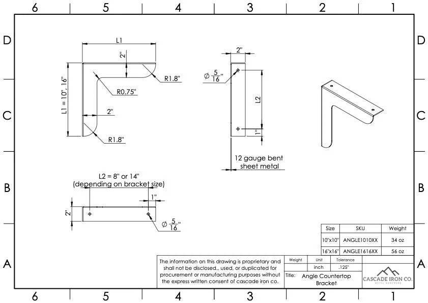 Heavy Duty Countertop Support Bracket - Image 3
