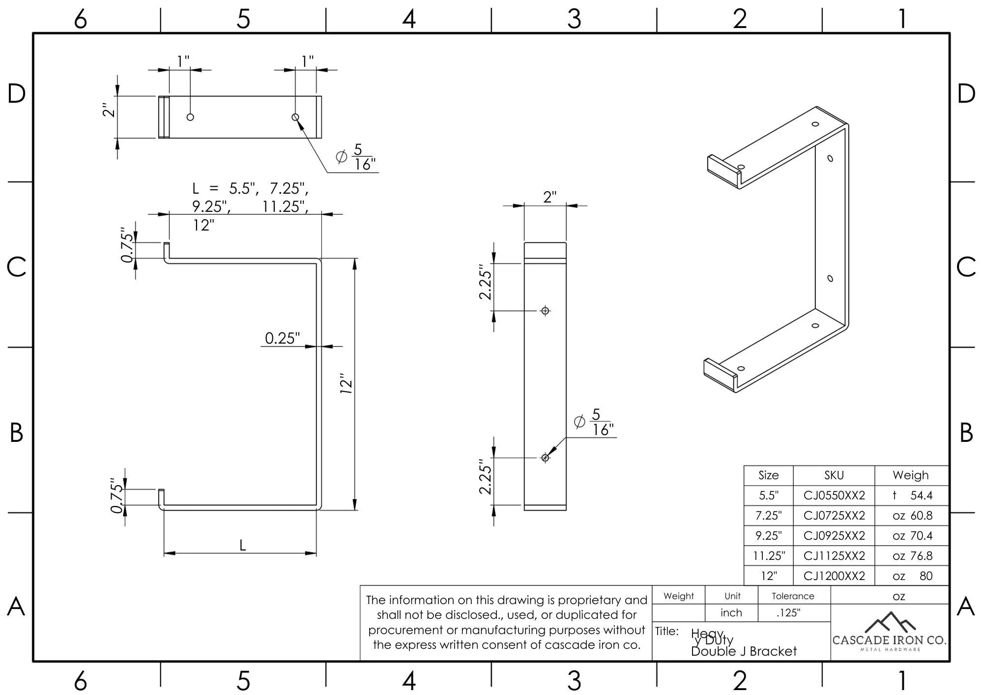 Heavy Duty Double Shelf Bracket with Lip - Image 3
