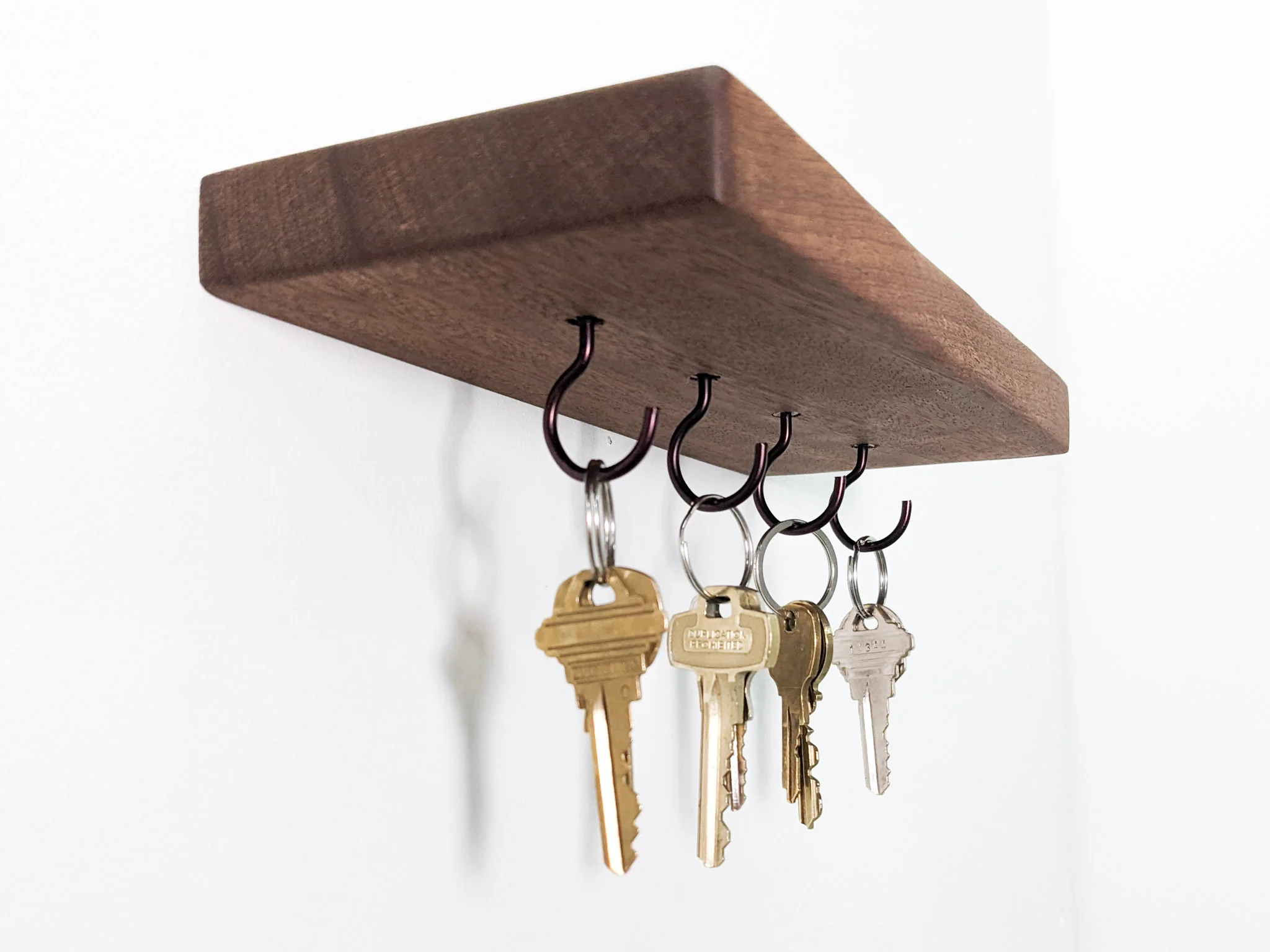 Floating Shelf for Keys in Mahogany - Image 3