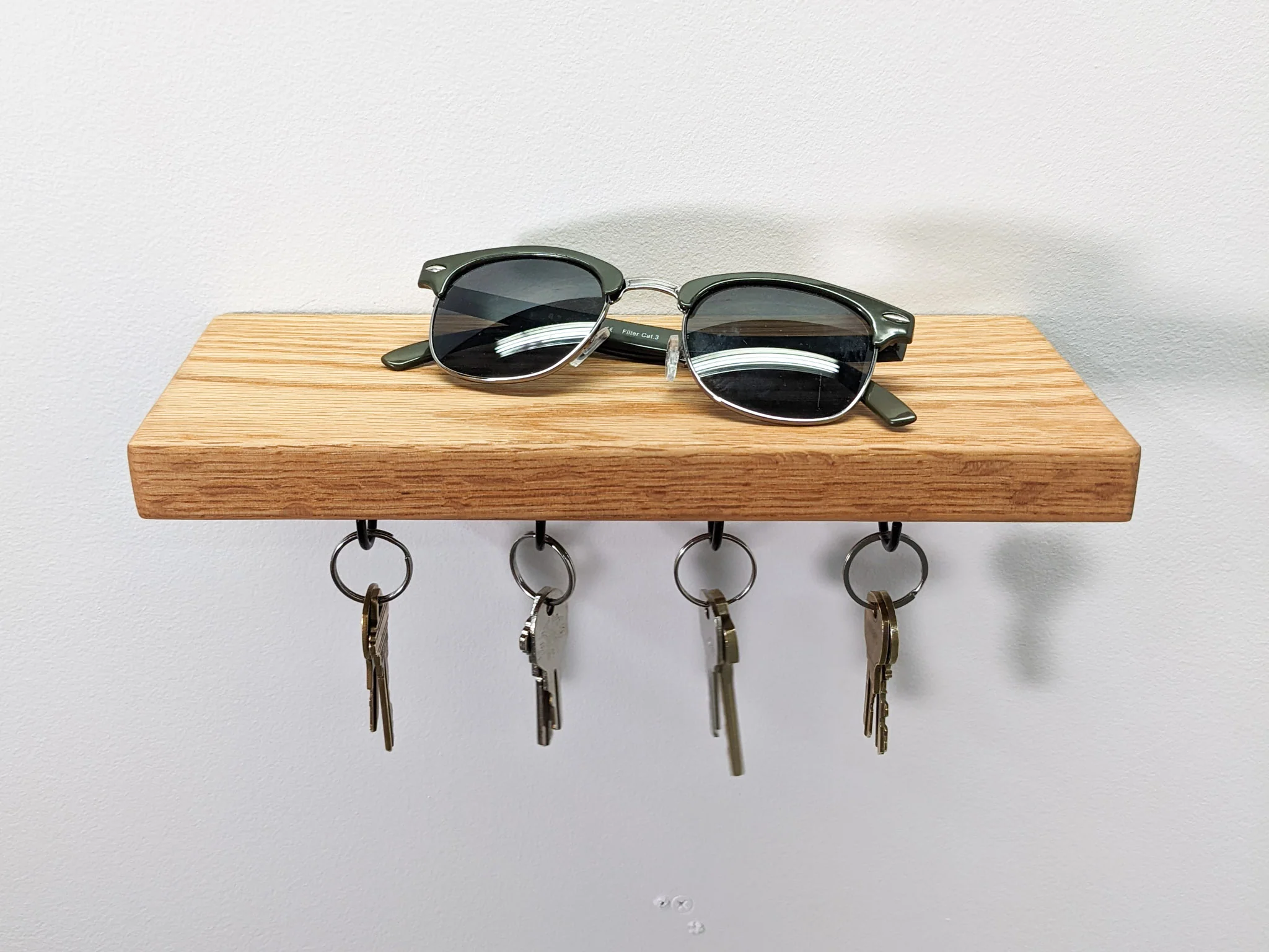 Floating Shelf for Keys in Mahogany - Image 6