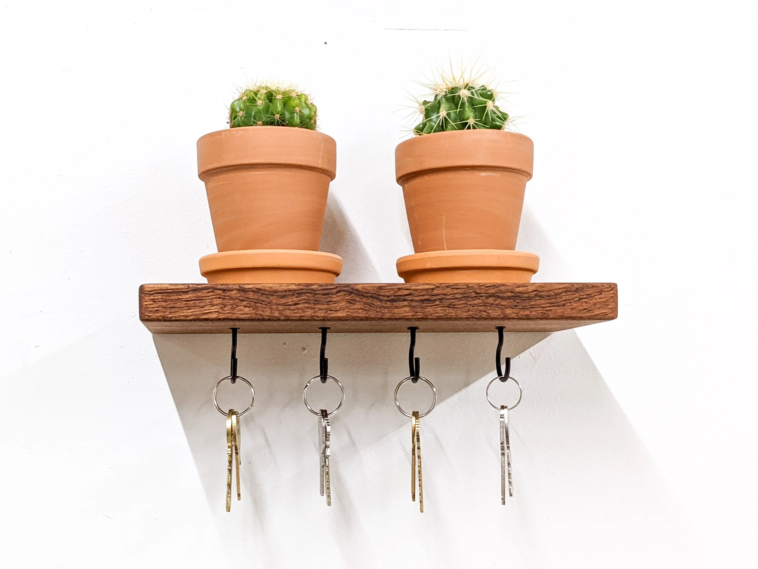 Floating Shelf for Keys in Mahogany - Image 8