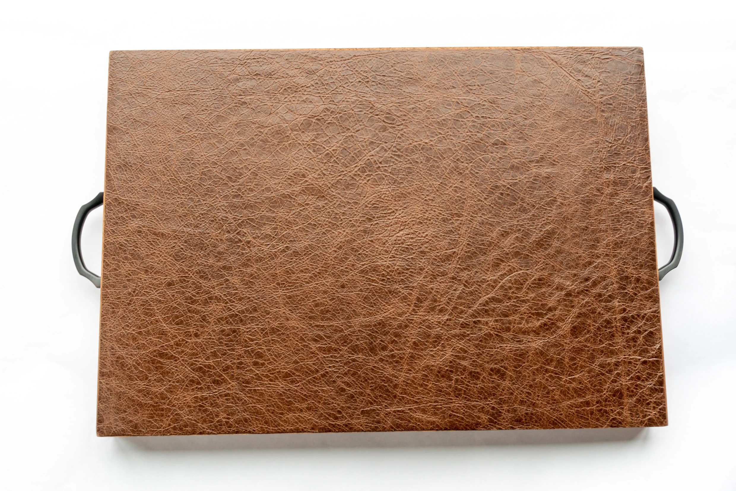 Serving Tray with Full Grain Leather - Image 5
