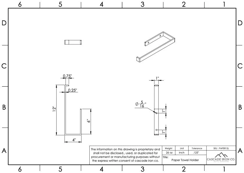 Steel Paper Towel Holder - Image 5