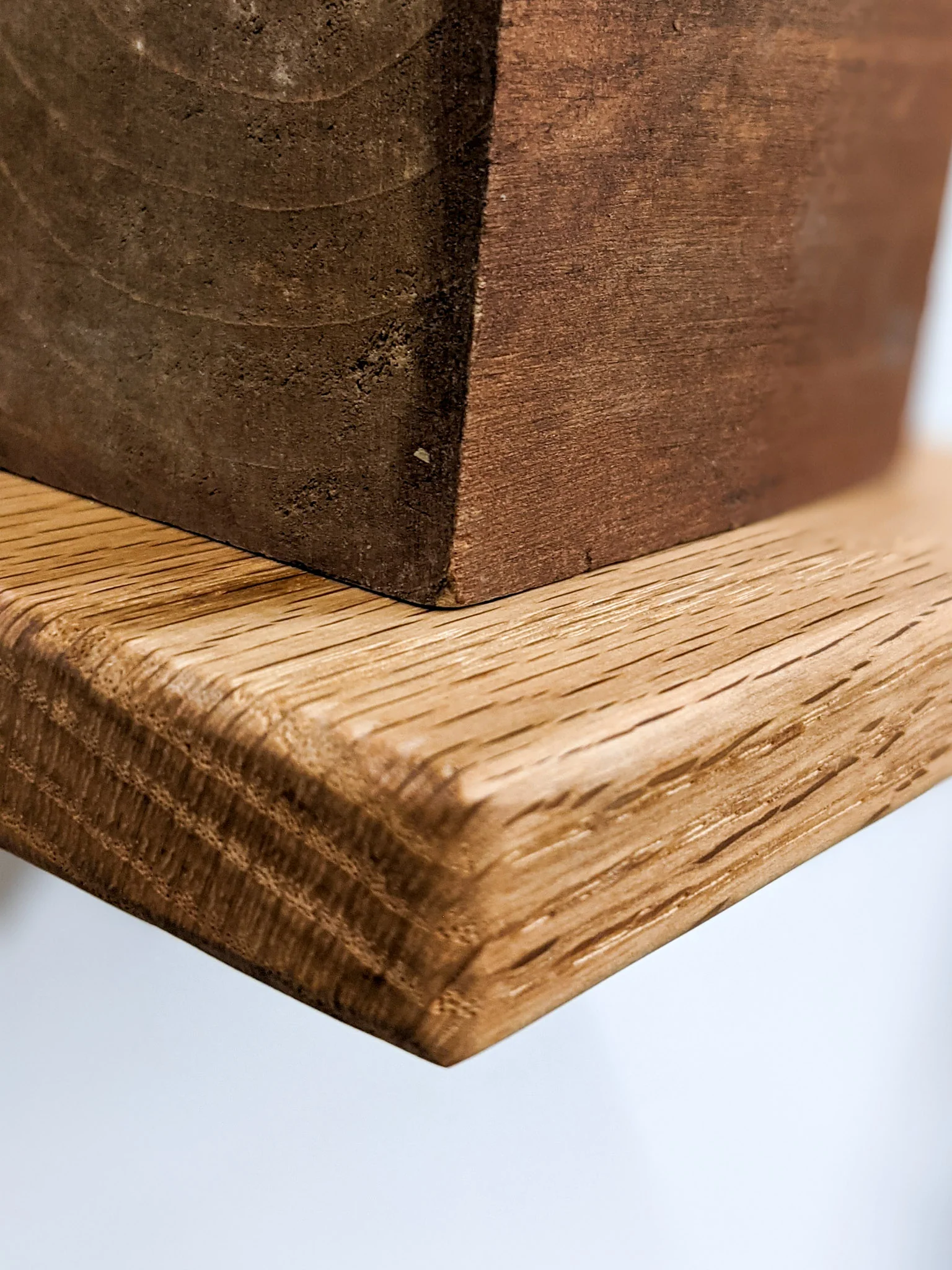 Small Square Display Shelf in Mahogany - Image 7