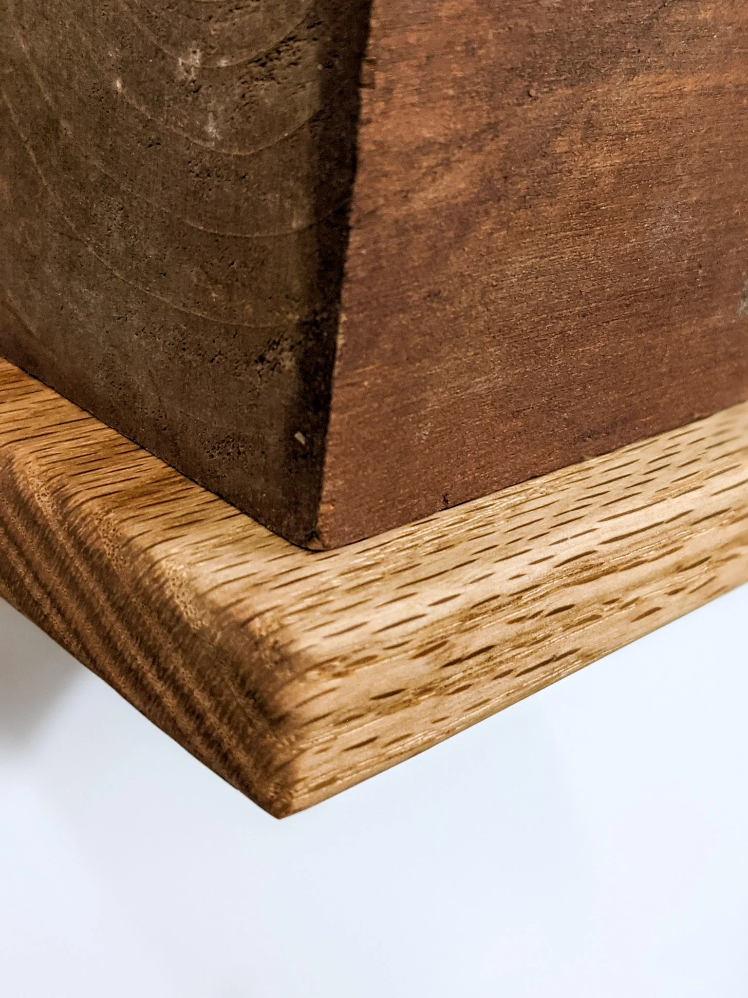 Small Square Display Shelf in Oak - Image 4