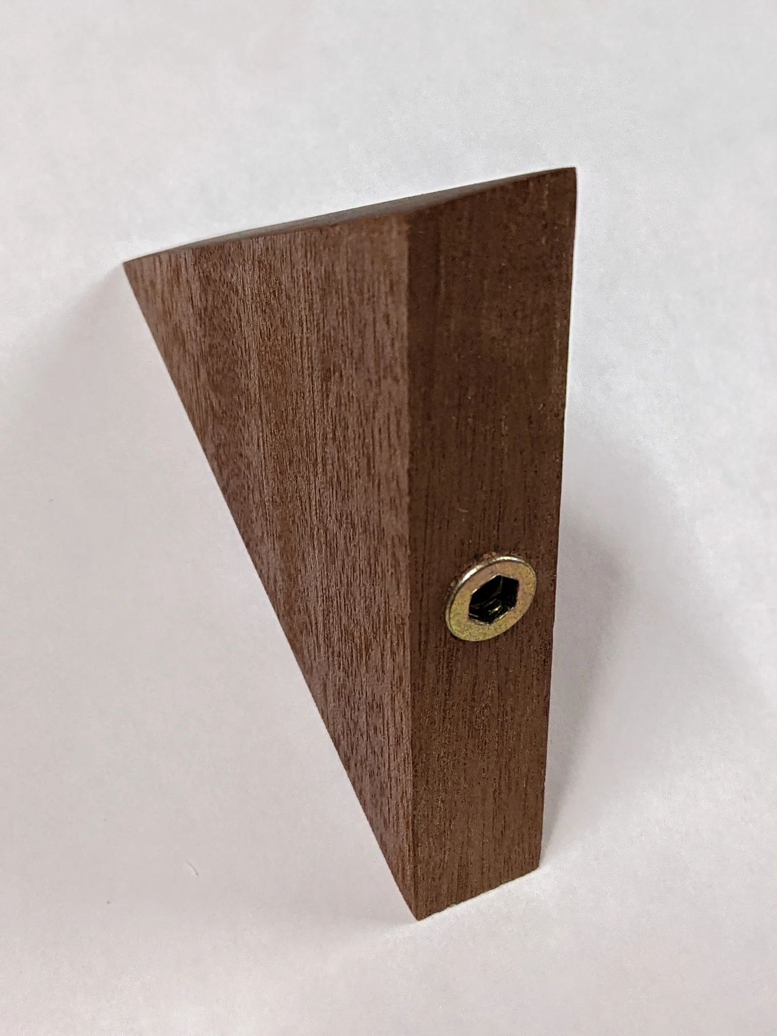 Small Triangle Display Shelf in Mahogany - Image 5