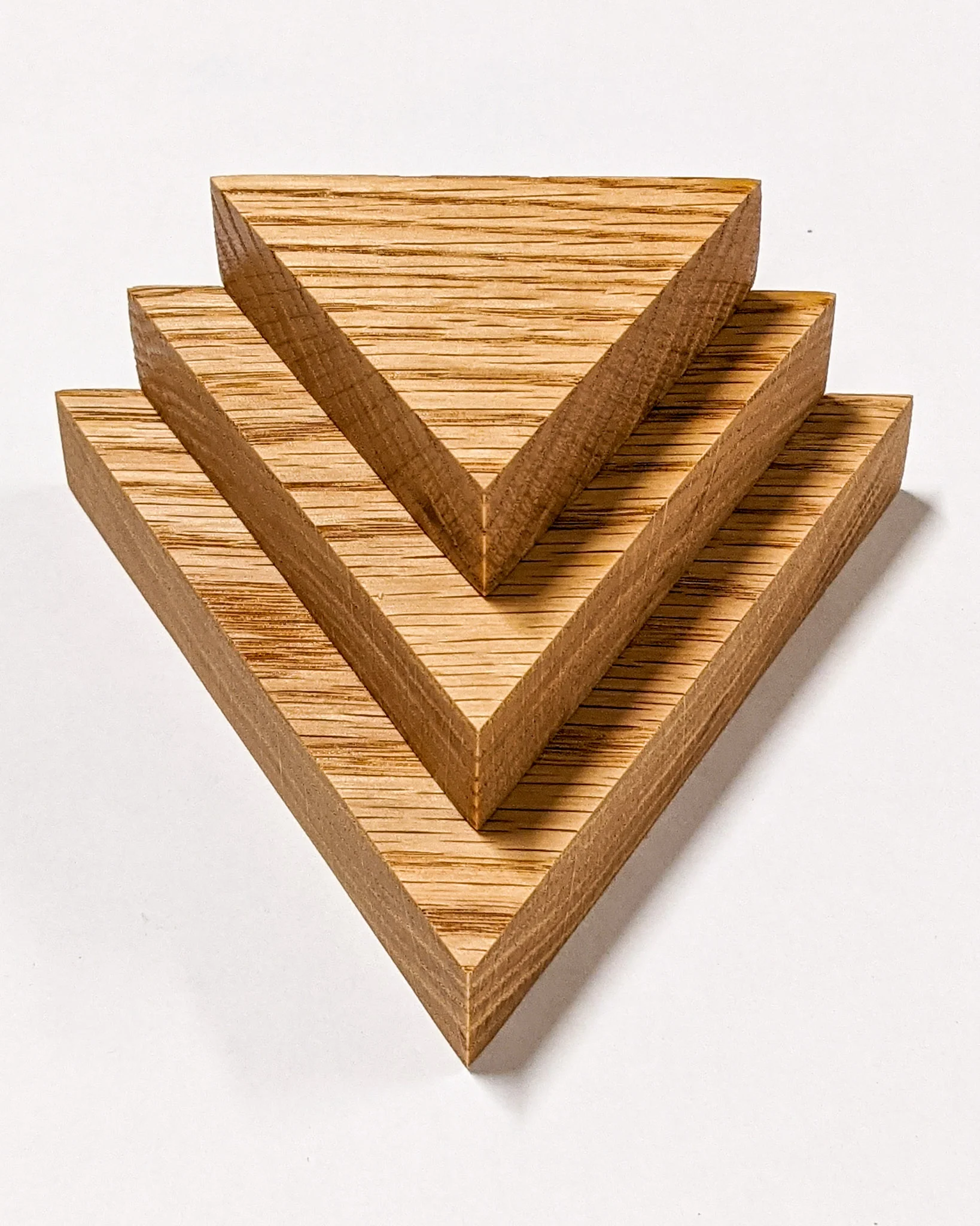 Small Triangle Display Shelf in Mahogany - Image 8