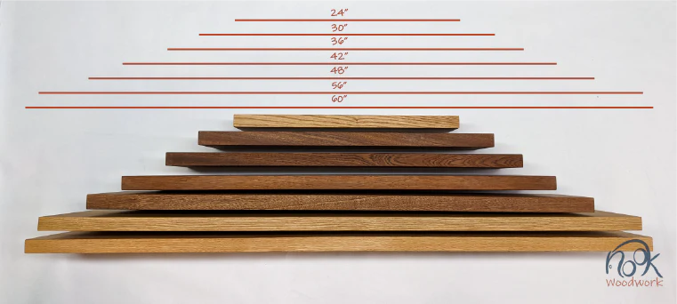Solid Wood Shelf with Mahogany Brackets - Image 11