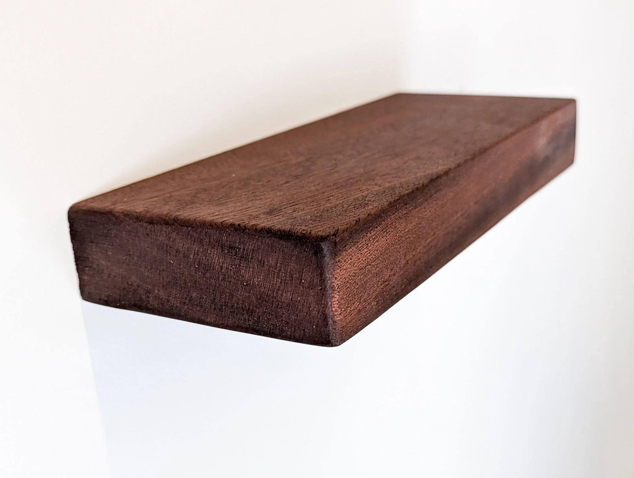 Thick Mahogany Floating Shelf in 6" to 10" lengths - Image 4