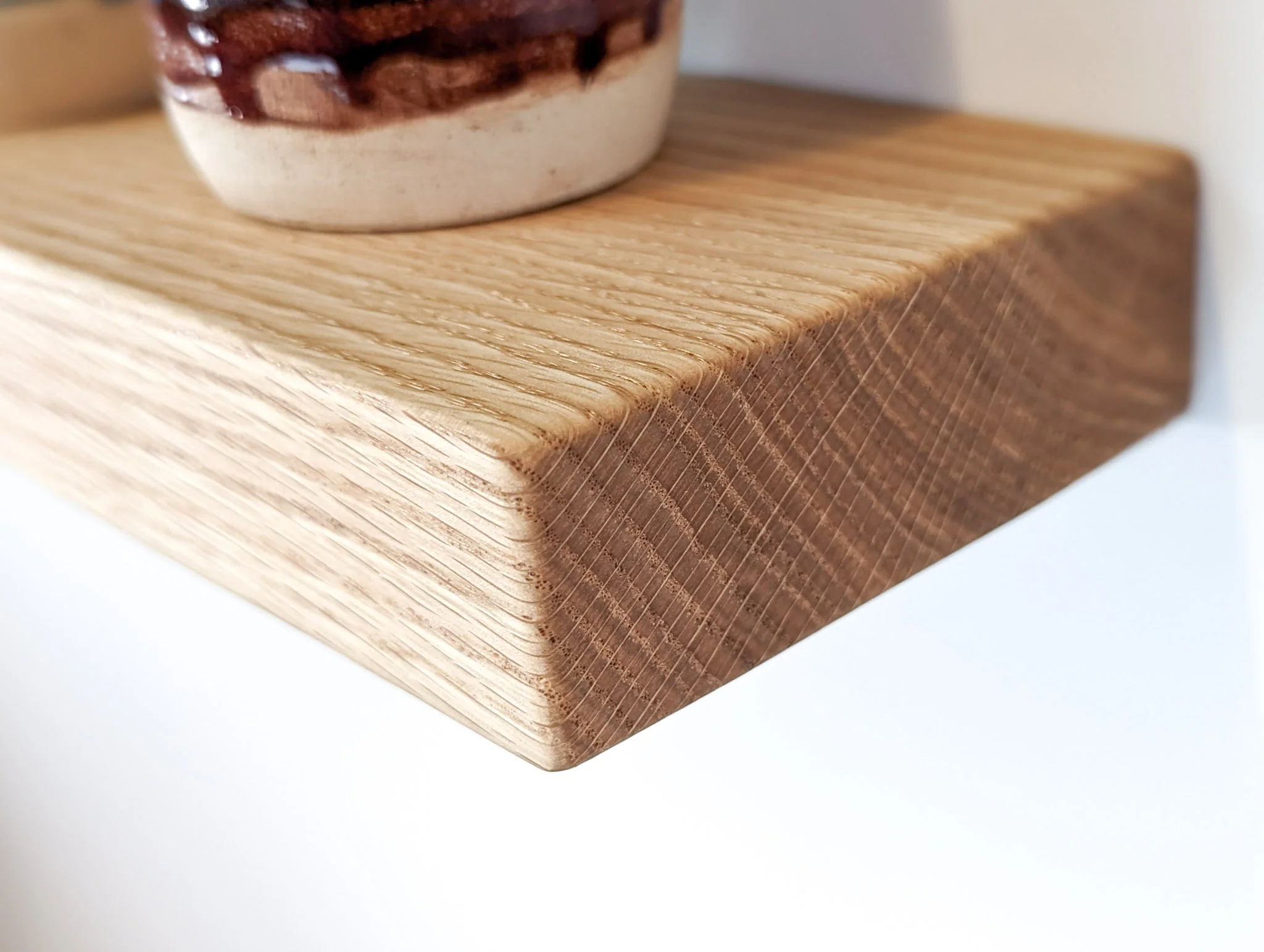 Thick Oak Floating Shelf in 6" to 10" lengths - Image 3