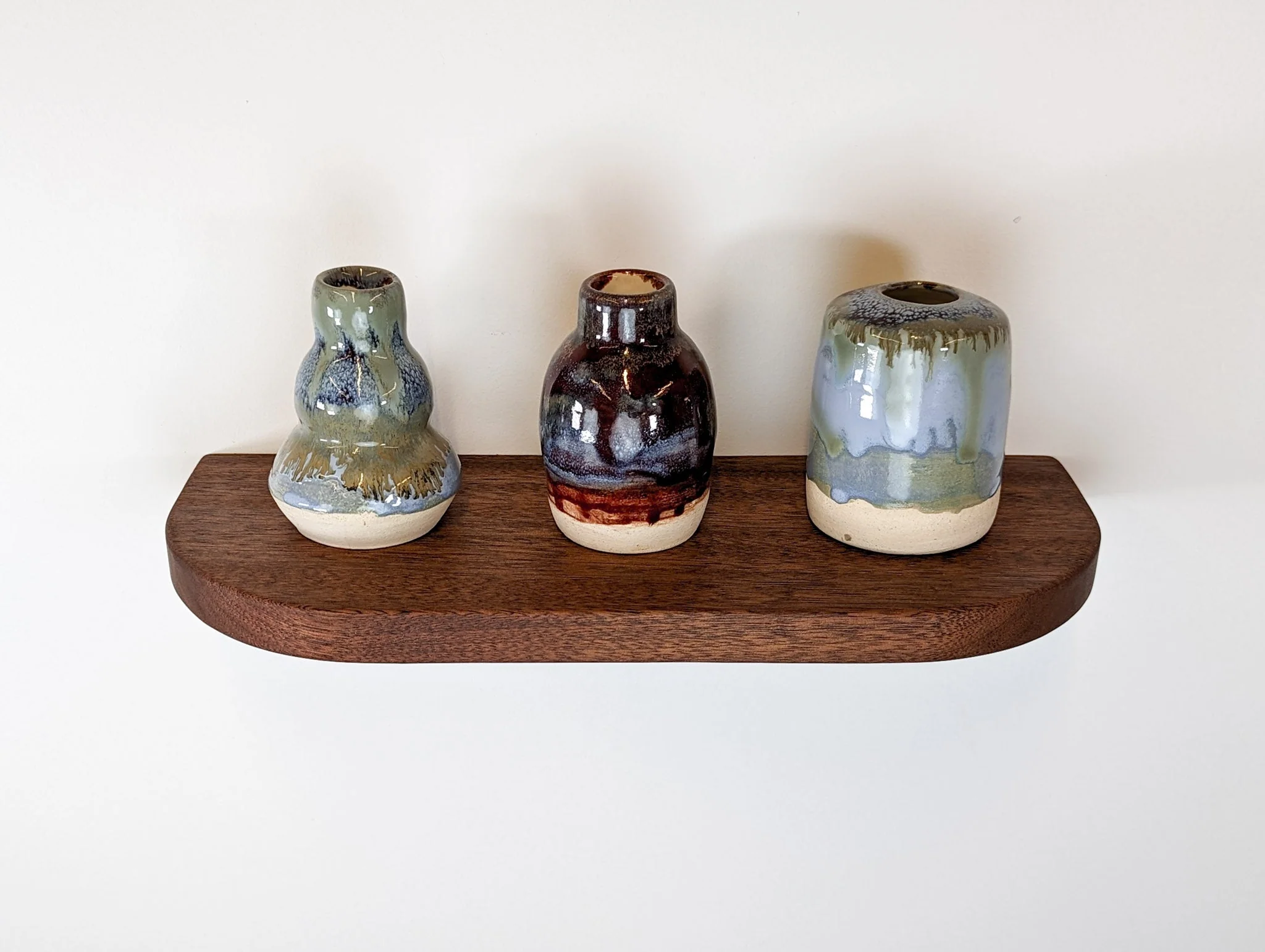 Thin Mahogany Floating Shelf with Rounded Corners - Image 4