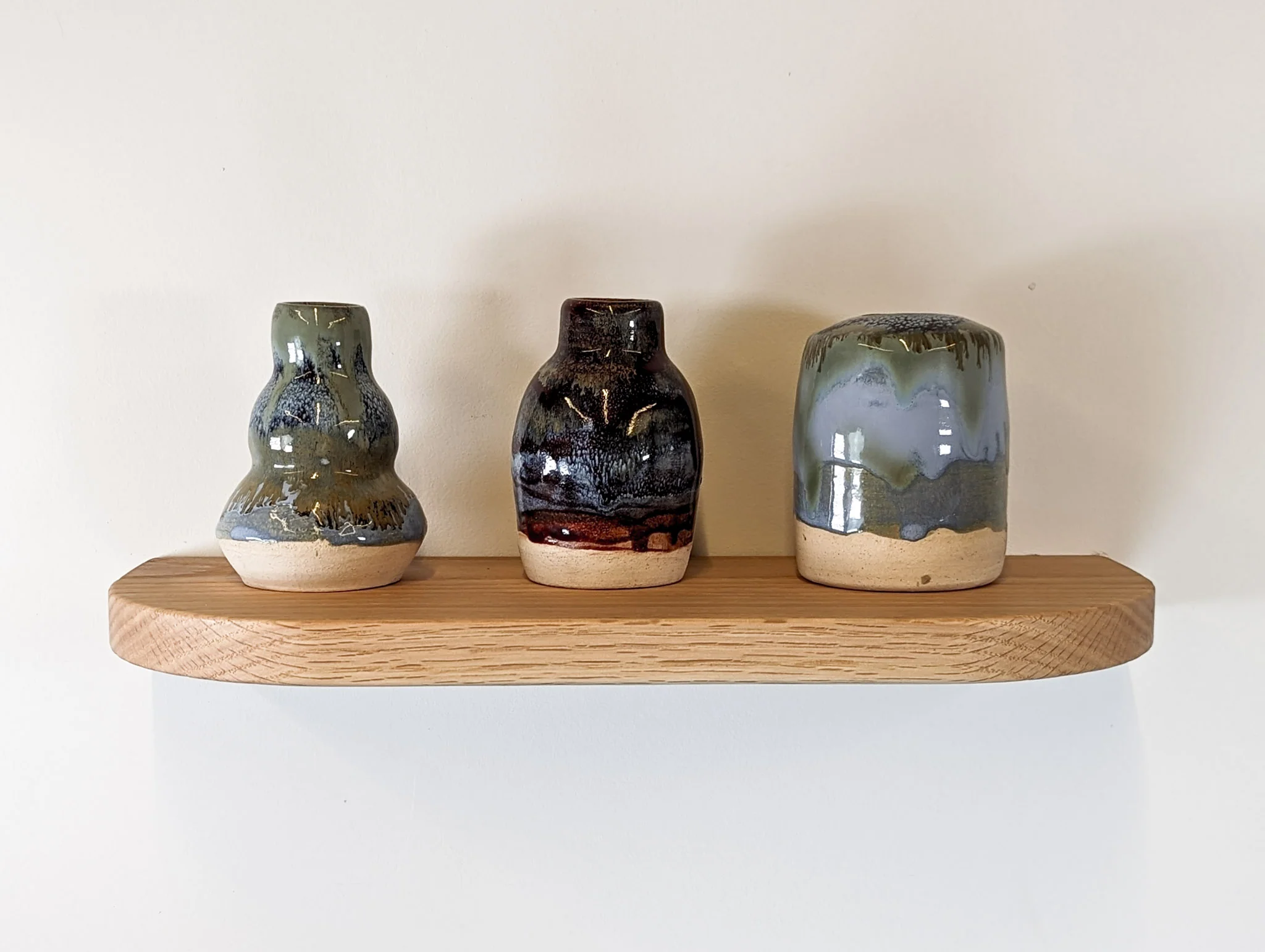 Thin Oak Floating Shelf with Rounded Corners - Image 4