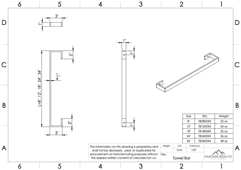 Steel Towel Bar & Rack - Image 6
