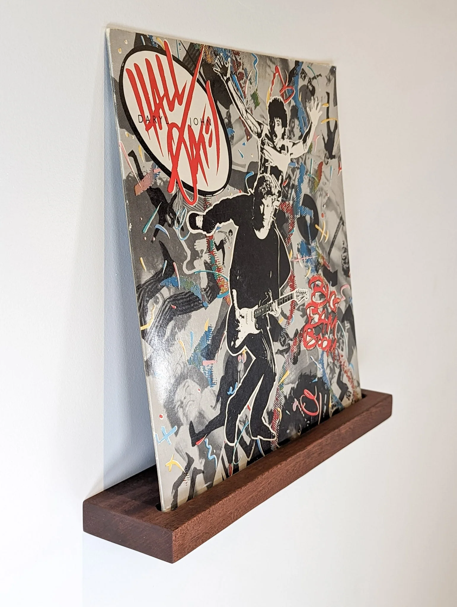 Vinyl Record Floating Shelf in Mahogany - Image 5