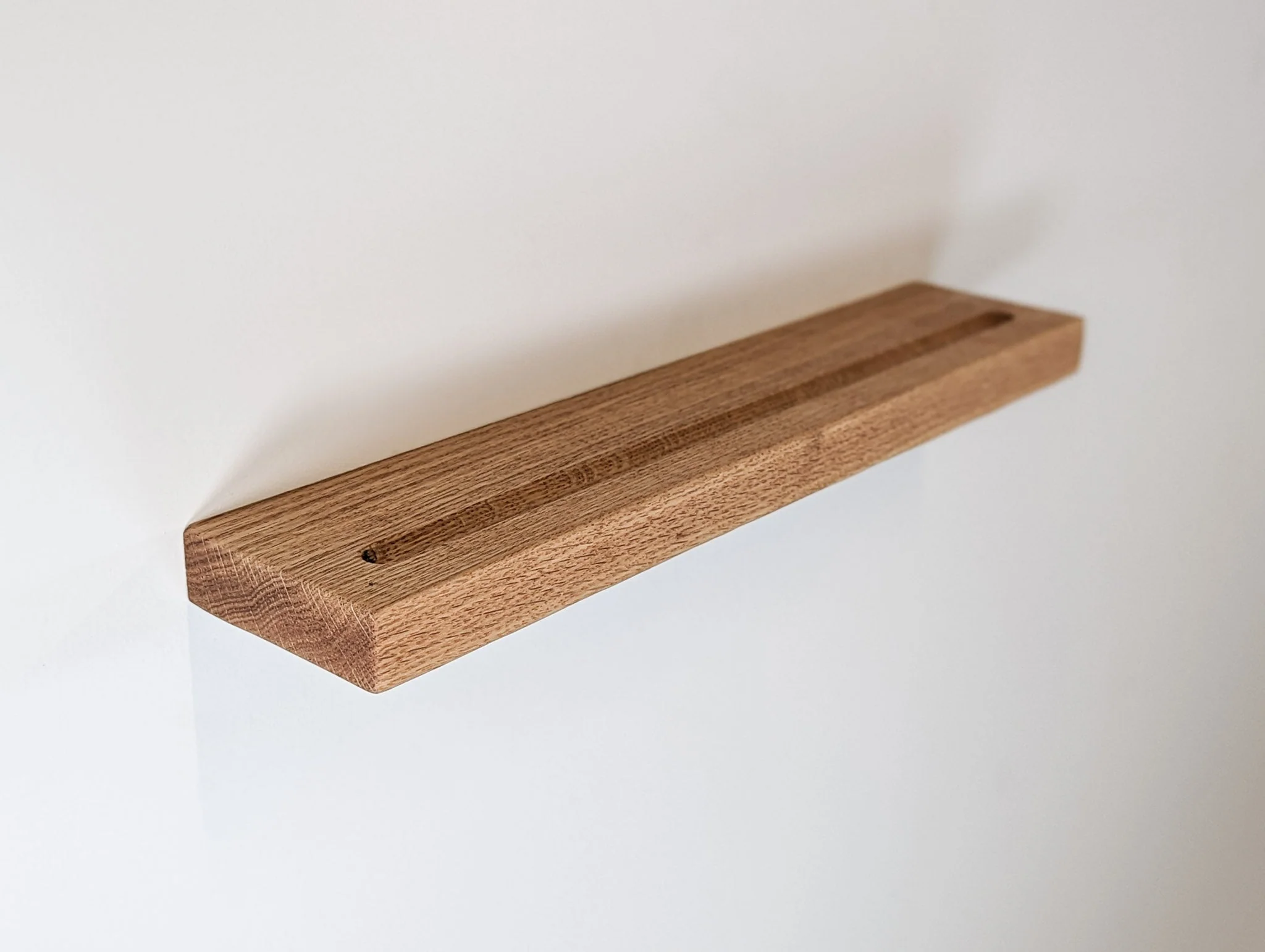 Vinyl Record Floating Shelf in Mahogany - Image 8