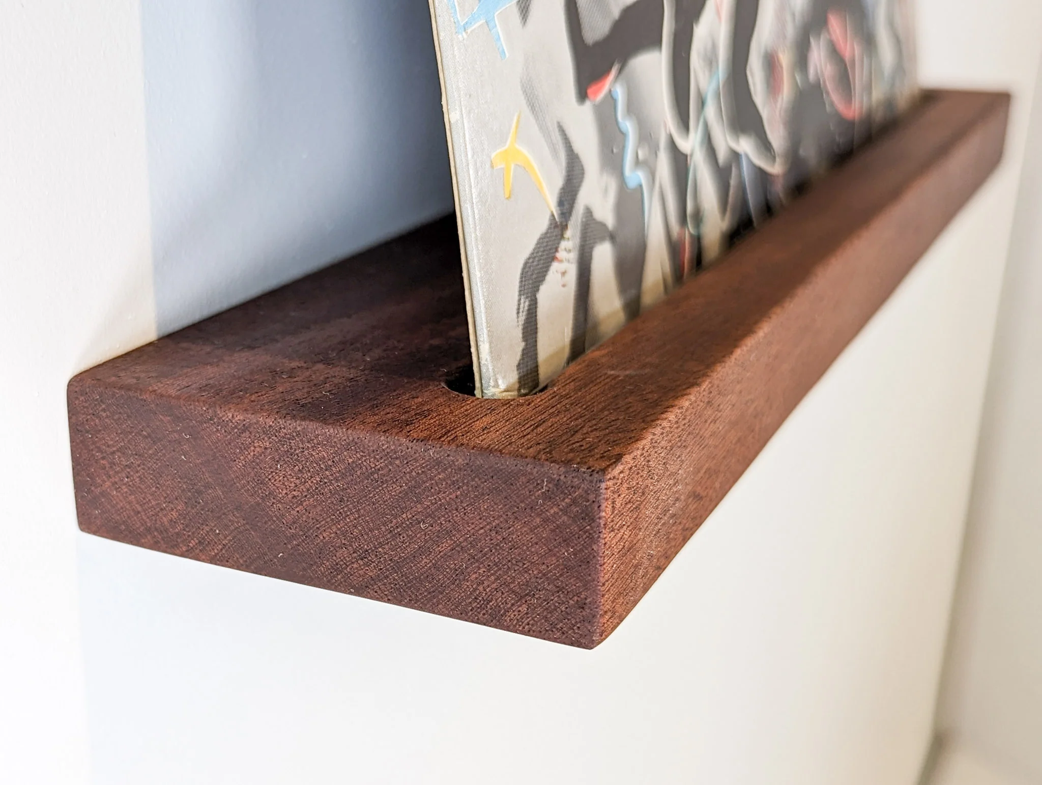 Vinyl Record Floating Shelf in Oak - Image 8